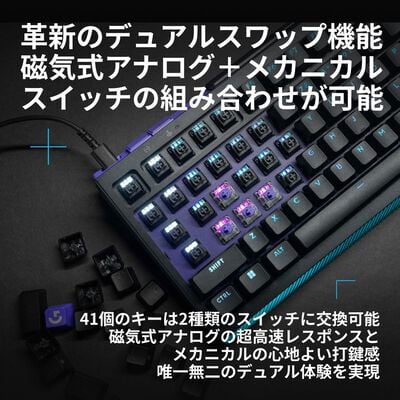 Logicool  G512X 75 有線ゲーミングキーボード G512X-75-LNBK (リニア ブラック) 