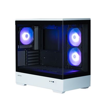 ZALMAN  P30 BW (MicroATX ガラス ブラック/ホワイト) 