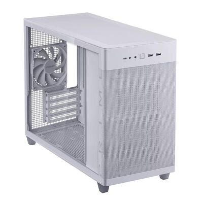 ASUS  Prime AP201 Tempered Glass MicroATX Case (AP201 ASUS PRIME CASE TG WHITE EDITION ホワイト) 