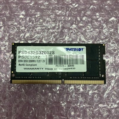 【町田店】中古  PC4-25600 32GB ノート用(DDR4-3200) 158773 
