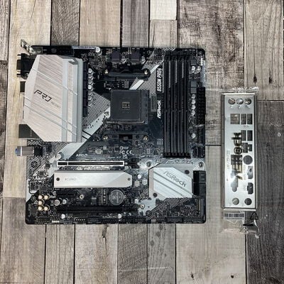 【広島店】中古  ASRock B550M Pro4 (B550 AM4 mATX DDR4) 142938 