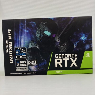 【秋葉原本店】中古  玄人志向_RTX3070_1Cliok_OC_PCIE_8GB_GDDR6_256Bit_HDMI_DP_DP_DP 3410014503 