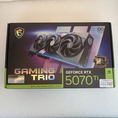 【京都店】中古  MSI GeForce RTX 5070 Ti 16G GAMING TRIO OC (RTX5070Ti 16G) 3180006994 