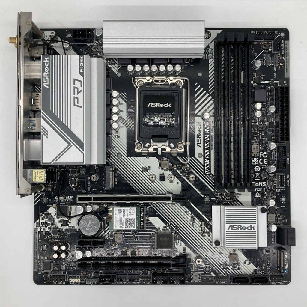 中古 ASRock B760M Pro RS/D4 WiFi (B760 1700 mATX DDR4) 167292