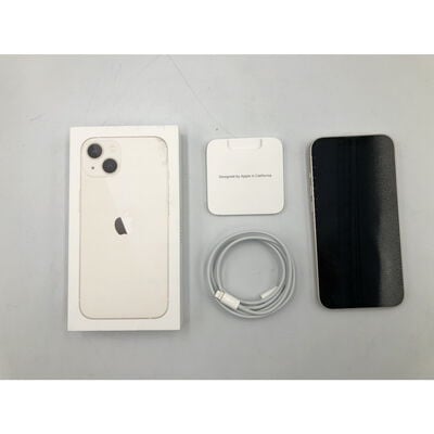 【水戸赤塚店】中古  【docomo版SIMフリー】Apple iPhone13 6.1インチ 256GB (スターライト) MLNJ3J/A 147341 