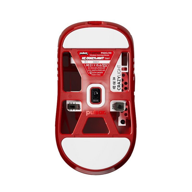 Pulsar X2 CrazyLight Mini T1 Edition Red (PX2CL113) ｜ パソコン
