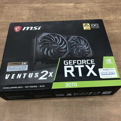 【宇都宮鶴田店】中古  MSI GeForce RTX 3070 VENTUS 2X OC (RTX3070 8G) 143902