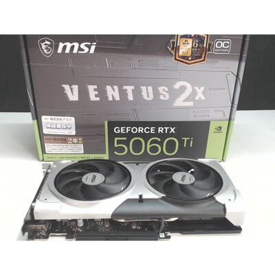 【前橋ｲﾝﾀｰｱｶﾏﾙ店】中古  MSI GeForce RTX 5060 Ti 8G VENTUS 2X OC PLUS (RTX5060Ti 8G) 4540002315 