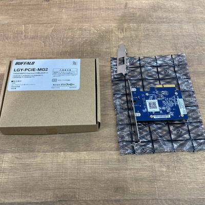 【姫路店】中古  BUFFALO LGY-PCIE-MG2 (PCIe 10GBASE-T LANｶｰﾄﾞ) 4740000799 