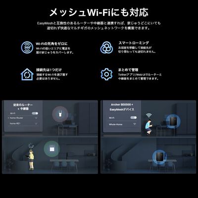 TP-Link  Archer BE6500 (デュアルバンドWi-Fi 7ルーター) 