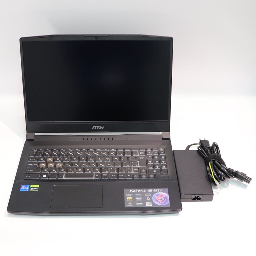 中古良品 MSI Katana-15-B13VGK ゲーミングノートPC Core i7-13620H/GeForce RTX 4070/15.6型/メモリー 32GB/SSD1TB/webカメラ/無線内蔵 中古 MSI Katana 15 B13VGK-1503JP(i7-13620H/32GB/SSD1TB/RTX4070