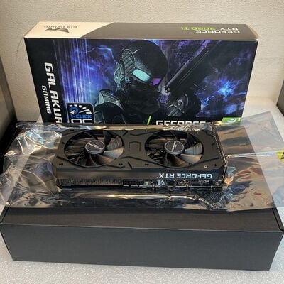 【京都店】中古  【LHR版】玄人志向 GG-RTX3060Ti-E8GB/DF/LHR (RTX3060Ti 8GB) 146431 