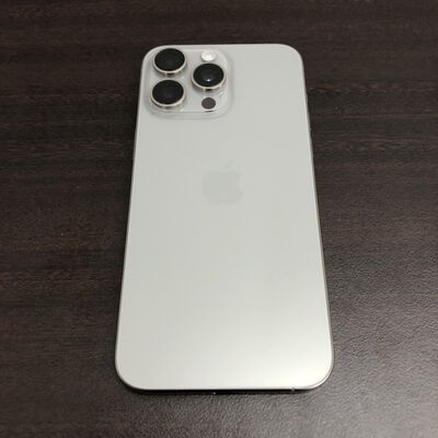 【福山ココローズ店】中古  【au版SIMフリー】Apple iPhone15 Pro Max 256GB ナチュラルチタニウム MU6R3J/A 161255 