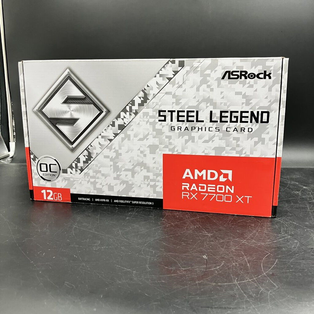 中古 ASRock RX7700XT SL 12GO RX7700XT Steel Legend OC (RX7700XT