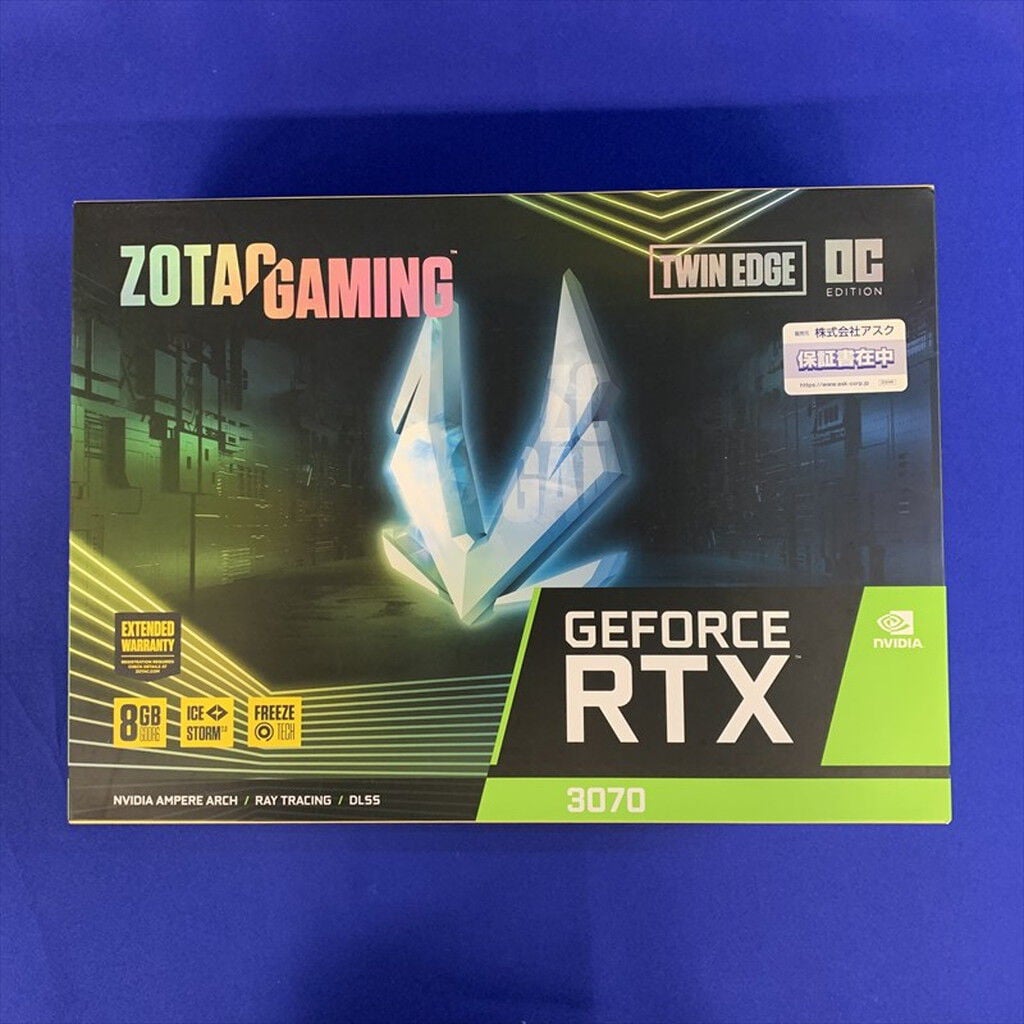 中古 ZOTAC GAMING GeForce RTX 3070 Twin Edge OC LHR ZT-A30700H