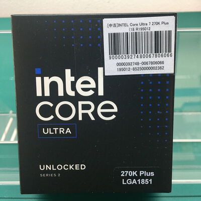 【佐賀南部バイパス店】中古  INTEL Core Ultra 7 270K Plus (1851/3.7/36M/C24/T24) 195012 
