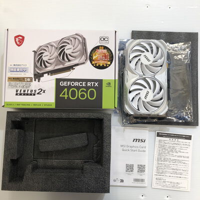 【徳島住吉店】中古  MSI GeForce RTX 4060 VENTUS 2X WHITE 8G OC 5230000599 