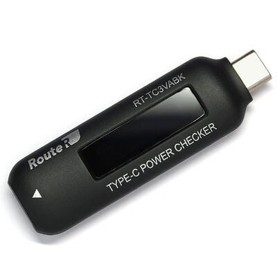 ルートアール  双方向・通電方向表示 USB Type-C電圧・電流チェッカー RR-TC3VABK [USB PD(Power Delivery)対応] 