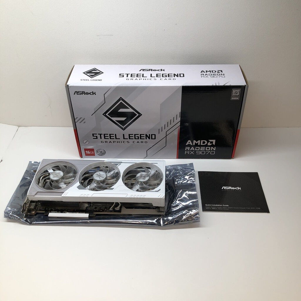 中古 ASRock RX9070 SL 16GO Steel Legend 16G OC (RX9070 16G) 176952