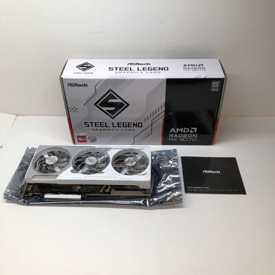 【津ラッツ店】中古  ASRock RX9070 SL 16GO Steel Legend 16G OC (RX9070 16G) 176952 