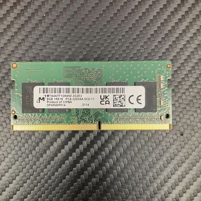 【富士青葉店】中古  PC4-25600 8GB ノート用(DDR4-3200) 158771 