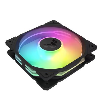 ASUS  TUF Gaming TR120 ARGB Reverse Fan - Triple Pack ブラック (TUF GAMING TR120 FAN ARGB REVERSE BLACK 3IN1) 