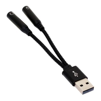 AINEX  ADV-128A (USBオーディオ変換ケーブル ヘッドフォン+マイク用) 