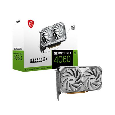 MSI  GeForce RTX 4060 VENTUS 2X WHITE 8G OC (GeForce RTX 4060 8GB) ドスパラ限定モデル 