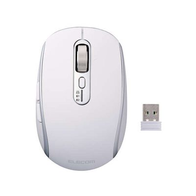 エレコム  M-PN10MBMSWH (Precisionist USB無線/Bluetoothマウス[チルト付8ボタンMサイズ] ホワイト) 