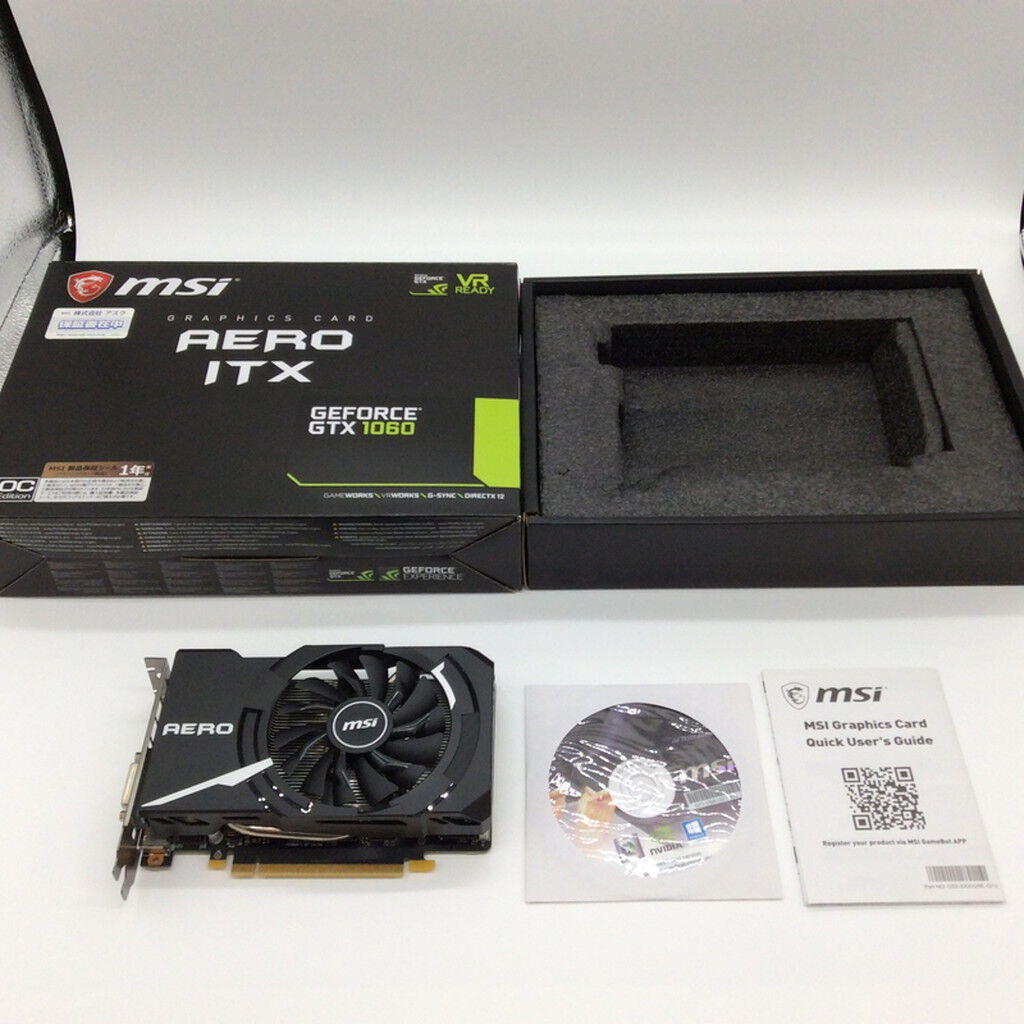 中古 MSI GTX 1060 AERO ITX 6G OC（GTX1060 6GB） 3480037281
