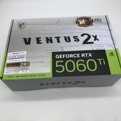 【宇都宮鶴田店】中古  MSI GeForce RTX5060Ti 16G VENTUS 2X OC WHITE PLUS (RTX5060Ti 16GB) 188951 