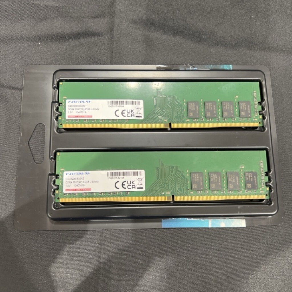 中古 ﾄﾞｽﾊﾟﾗｾﾚｸﾄ D4D3200-8G2A2 (DDR4 PC4-25600 8GB 2枚組