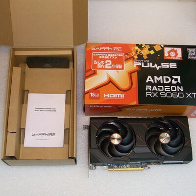 【京都店】中古  SAPPHIRE PULSE Radeon RX 9060 XT GAMING OC 16GB (RX9060XT 16G) 179905