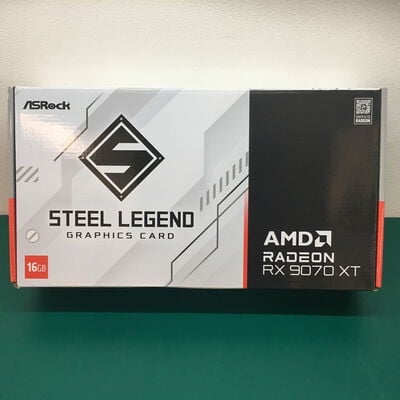 【佐賀南部バイパス店】中古  ASRock RX9070XT SL 16G Steel Legend 16GB (RX9070XT 16G) 176937 