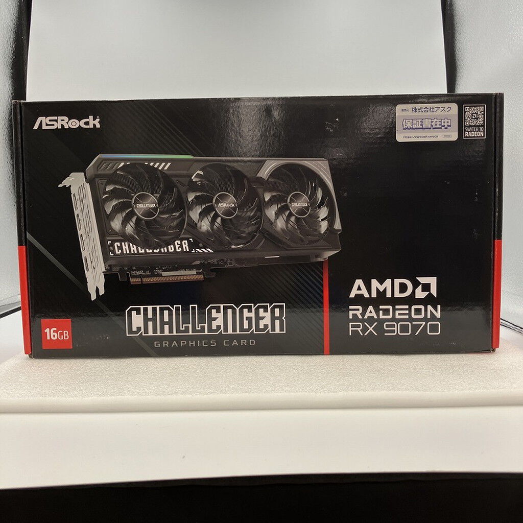 ASRock Radeon RX 9070 Challenger 16G(中古) 中古】ASRock Radeon RX 9070 Challenger 16GB RX9070/16GB(GDDR6