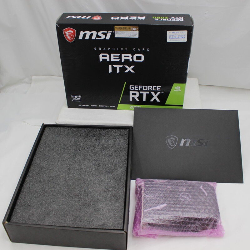 中古 MSI GeForce RTX 2060 AERO ITX 6G OC（RTX2060 6GB） 3480040893