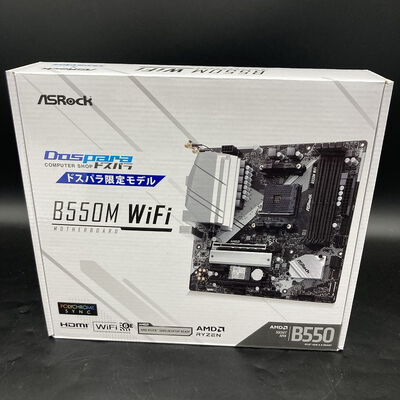 【熊本浜線店】中古  ASRock B550M WiFi (B550 AM4 mATX DDR4) 5370000802 