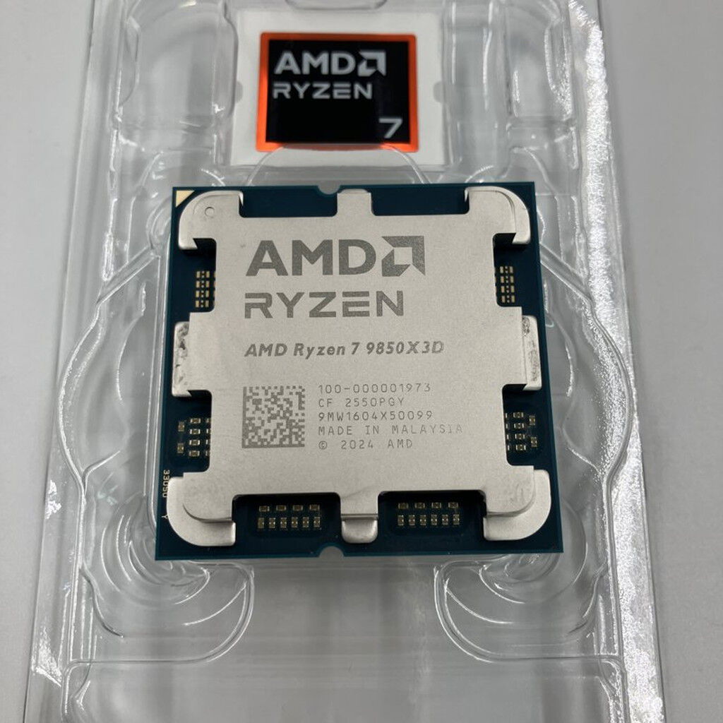 【新品未使用、納品書付】AMD Ryzen 7 9850X3D CPU AMD Ryzen™ 7 9850X3D デスクトップ プロセッサ