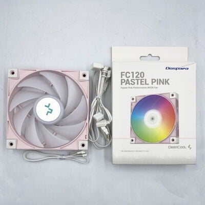 【座間相武台】中古  DEEPCOOL FC120 PASTEL PINK(120mm PWM ARGB) 4510002791 
