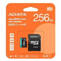 ADATA  Premier Pro microSDXC UHS-I U3 クラス 10 AUSDX256GUI3V30SA2-RA1 (256GB) 