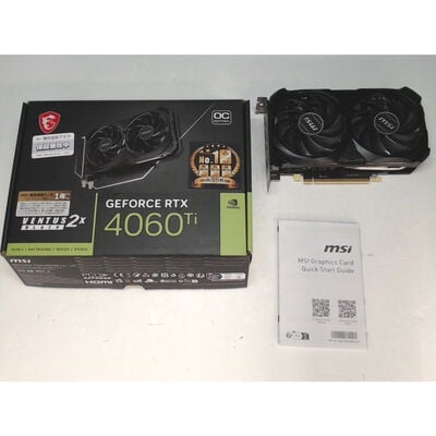【前橋ｲﾝﾀｰｱｶﾏﾙ店】中古  MSI GeForce RTX 4060 Ti VENTUS 2X BLACK 8G OC?(RTX4060Ti 8GB) 158559 