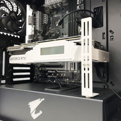親和産業  SS-NVGASTAY-S-WH (VGAサポートステイS マグネット式 ホワイト) 