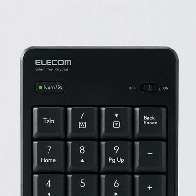 エレコム  TK-TBM023SKBK (Bluetooth静音テンキーパッド) 