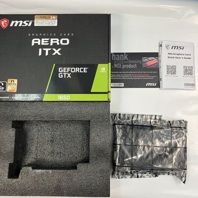 【仙台店】中古  MSI GeForce GTX1650 SUPER AERO ITX OC (GTX1650 SUPER 4GB) 141896 