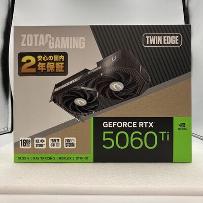 【新潟店】中古  ZOTAC ZT-B50620E-10M (RTX5060Ti 16GB Twin Edge) 188954 