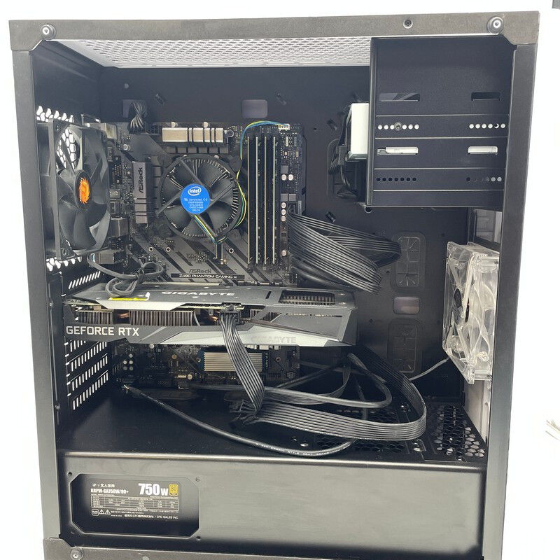 中古 自作PC(i5 10400/32GB/SSD500GB/BD-RE/RTX3060Ti/W10H