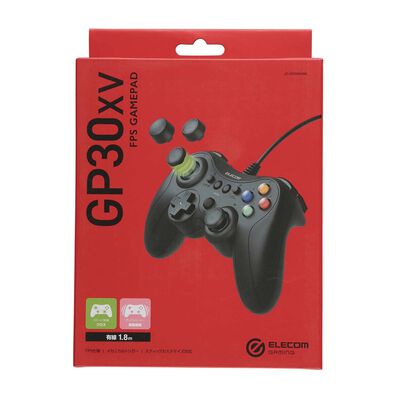 エレコム  JC-GP30XVBK (有線FPSゲームパッド GP30XV クロス配置) 