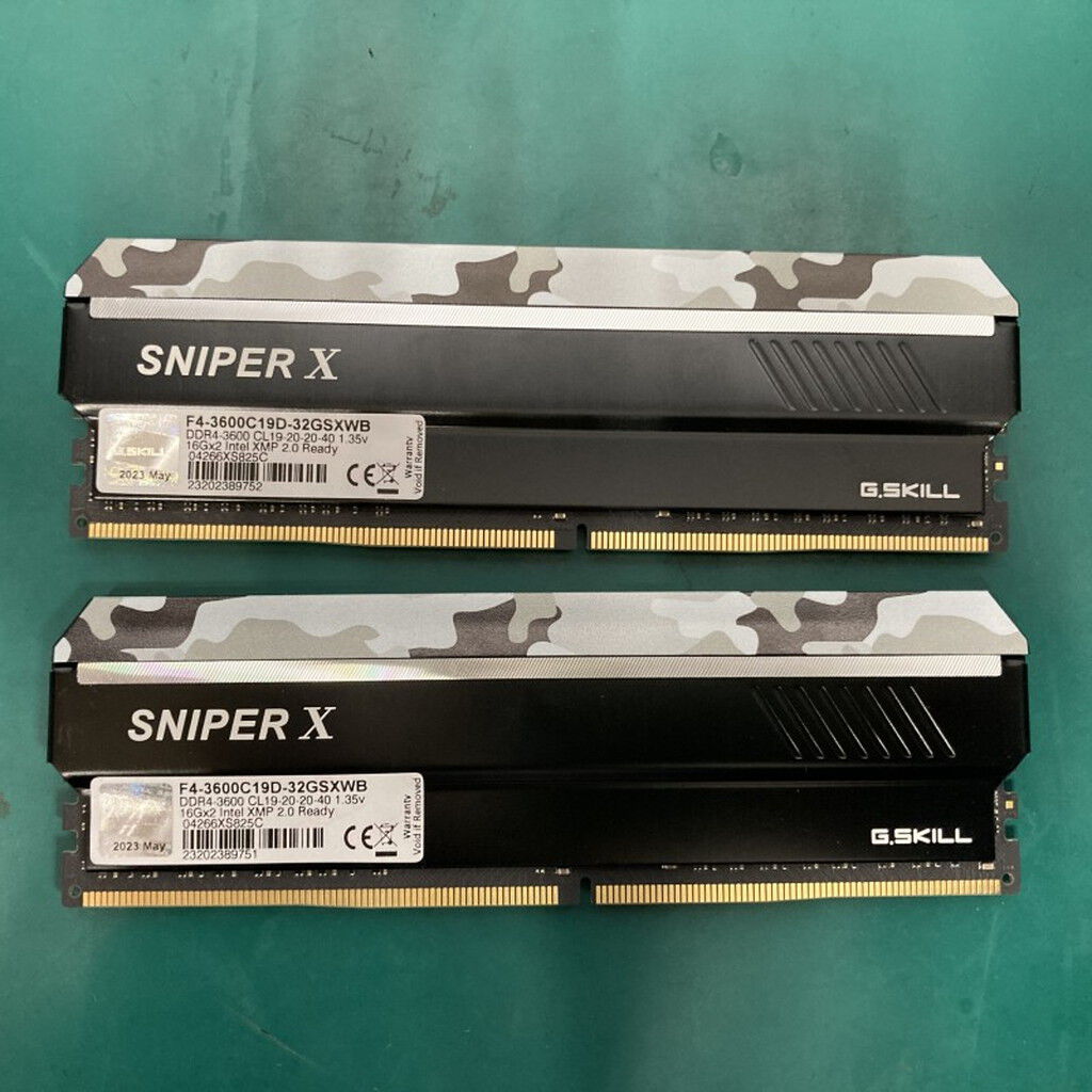 中古 16GB 2枚組(合計32GB) PC4-28800/DDR4-3600 デスクトップ用