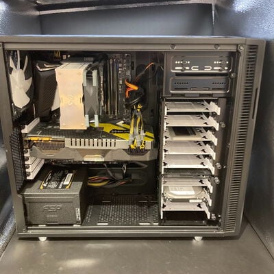 【宇都宮鶴田店】中古  自作PC(i7 8700K/16GB/SSD500GB/HDD2TB/GTX1080/OS無し) 5280000411 
