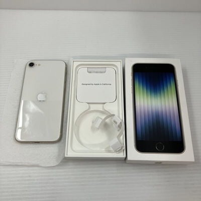 【秋葉原本店】中古  【docomo版SIMフリー】Apple iPhoneSE 4.7インチ (第3世代) 64GB (スターライト) MMYD3J/A 154834 